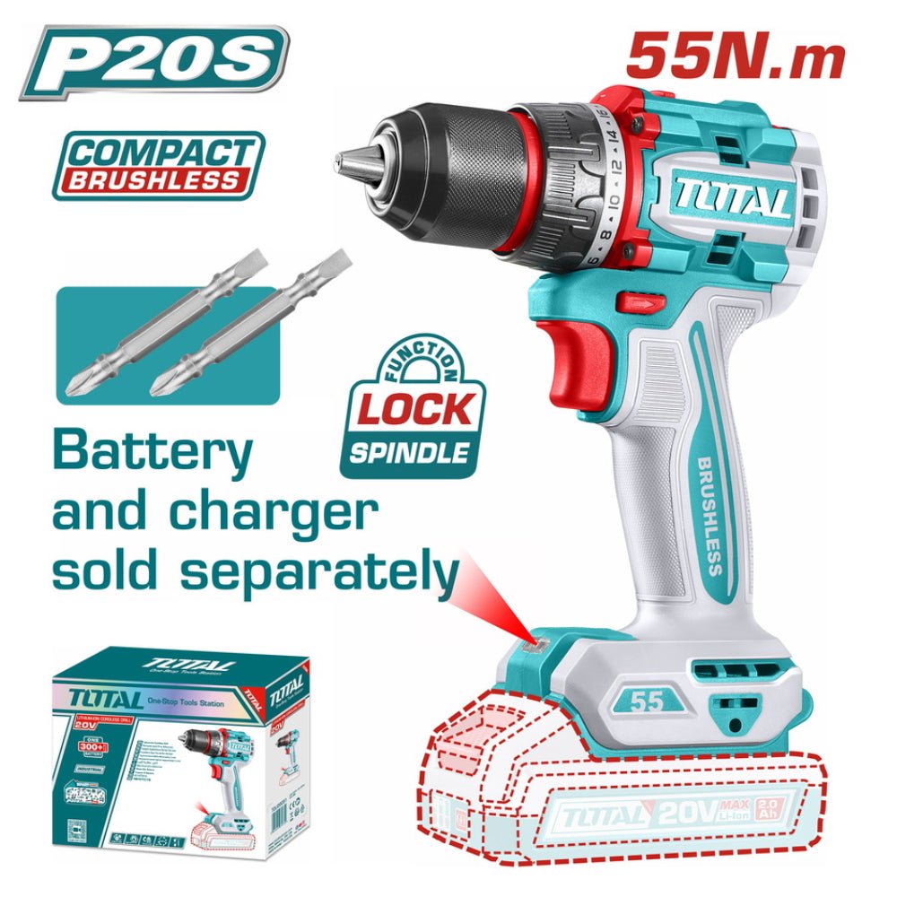 Visseuse sans fil 20V – TOTAL projets – P20S TDLI205581